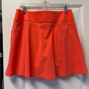 Puma Women’s Coral-Orange Circle Skirt